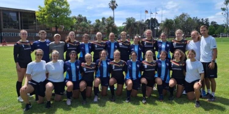 AMISTOSO. La Selección Argentina ante Alemania, en la previa al Mundial.