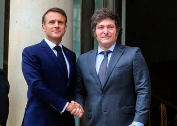 Javier Milei se reunió con Emmanuel Macron en Casa Rosada