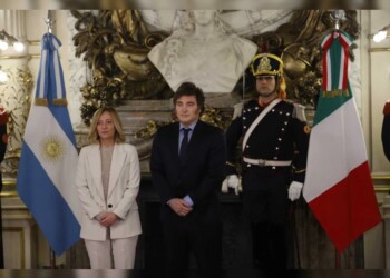 Javier Milei recibió a Giorgia Meloni en Casa Rosada