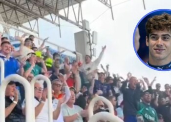 Video: el recibimiento al “estilo cancha” para Colapinto en Brasil