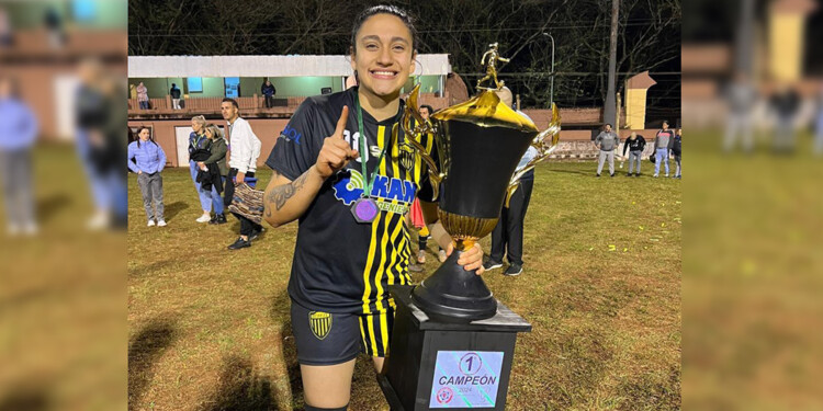 FIGURA. Martina Gandulia fue una de las referentes de Tuyutí este año.