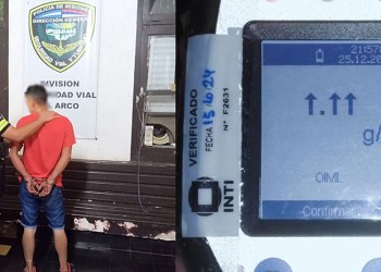 Conducía ebrio y chocó a otro auto en un operativo de control