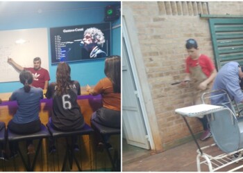 Alumnos de la EPET 39 refaccionaron un aula con materiales reciclados