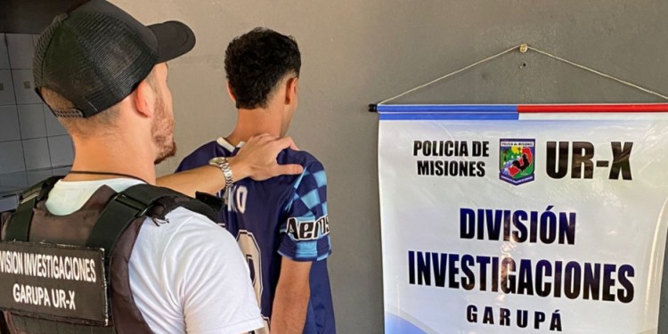 GARUPÁ. En barrio Nuevo arrestaron al joven conocido como “Jesusito”.