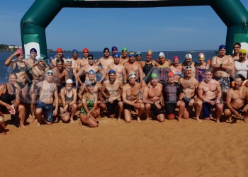 Nadadores de toda la provincia participaron del Campeonato de Aguas Abiertas