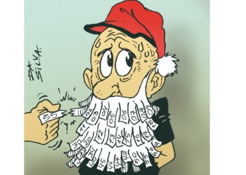 Un Papá Noel austero: no habrá bolsa de Navidad para los oficiales 