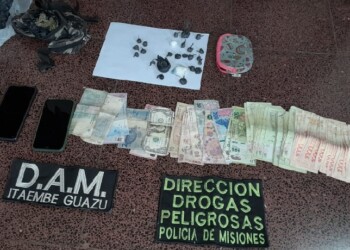 Posadas: detienen en la costanera Oeste a dos jóvenes con drogas