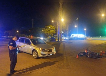 Choque en Posadas dejó a un motociclista hospitalizado