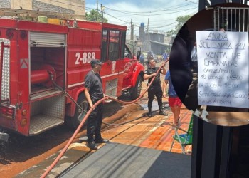 Vecinos de la Chacra 114 se unieron para ayudar a damnificados por el incendio