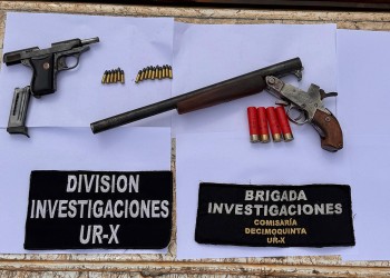 Incautaron armas que se vendían en las redes