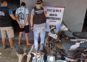 Garupá: desguazaban una moto y fueron atrapados in fraganti