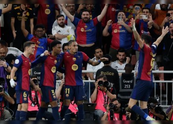 Barcelona humilló al Real Madrid y conquistó la Supercopa de España con una histórica goleada
