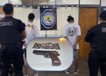 Robaron una motocicleta a punta de arma de juguete y fueron detenidos