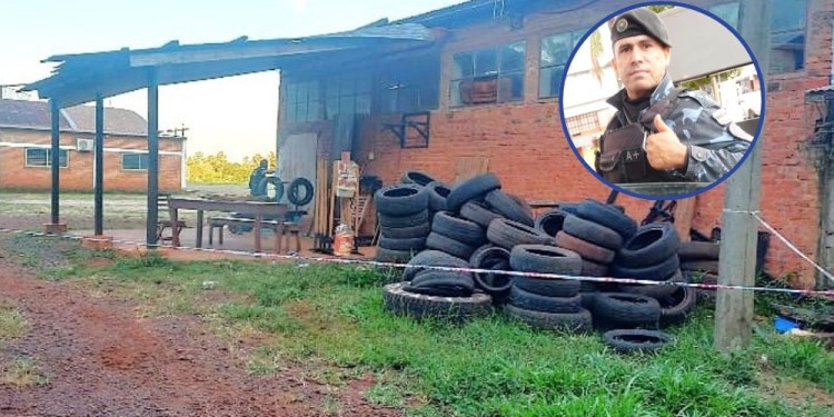 DESTACAMENTO. Entre la noche del domingo 29 y mañana del lunes 30 de diciembre, Miñarro estaba de guardia en este predio.
