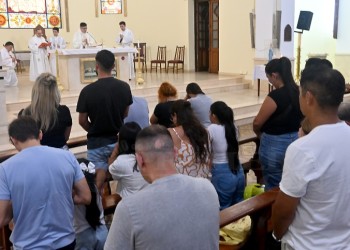 Se realizó una misa en memoria de Franco Britos, el ciclista misionero atropellado en Brasil