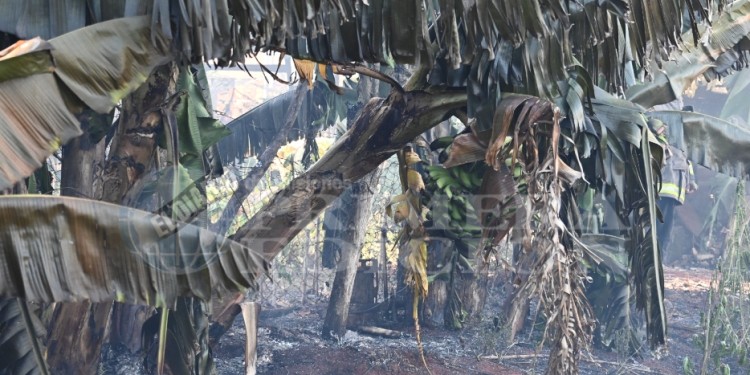 El incendio en Itaembé Guazú en fotos