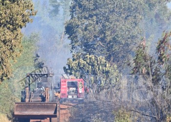 El incendio en Itaembé Guazú en fotos