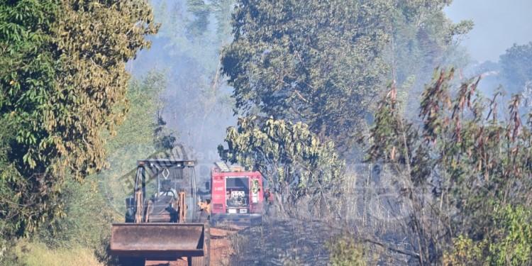 El incendio en Itaembé Guazú en fotos