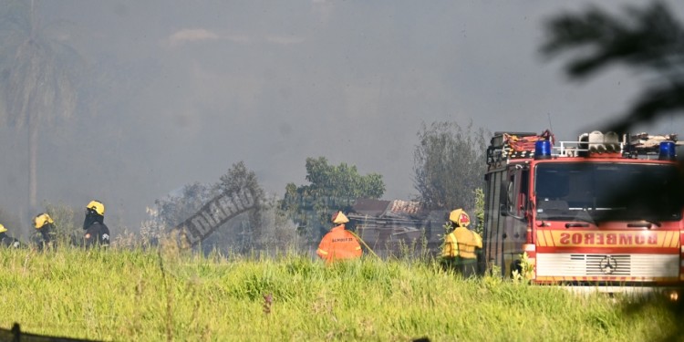 El incendio en Itaembé Guazú en fotos