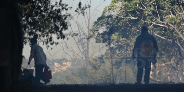 El incendio en Itaembé Guazú en fotos
