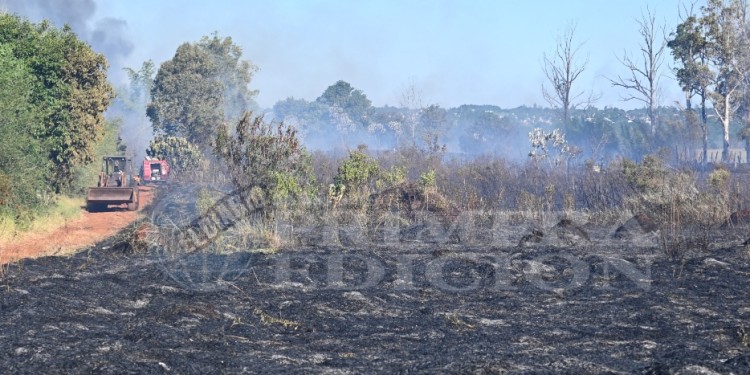 El incendio en Itaembé Guazú en fotos