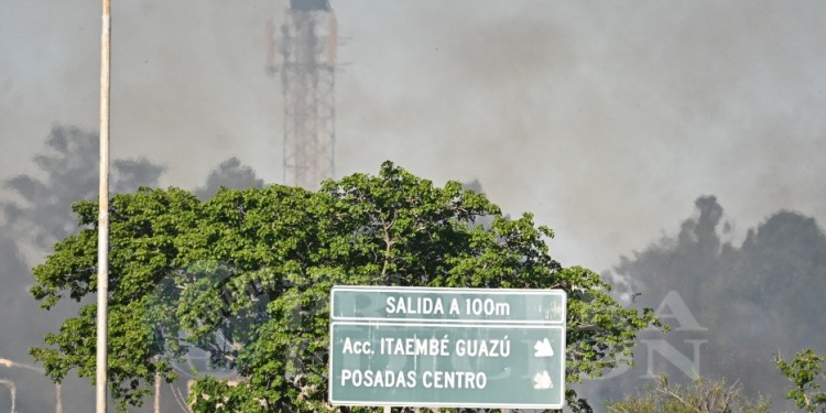 El incendio en Itaembé Guazú en fotos