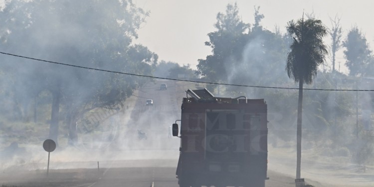El incendio en Itaembé Guazú en fotos