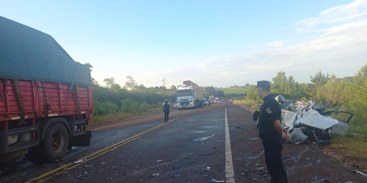 RECIENTE CHOQUE. Fue en Oberá y dejó como saldo un hombre fallecido.