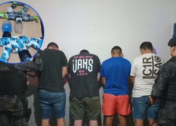 Intimidaban a vecinos posadeños con pistolas de hidrogel y fueron demorados