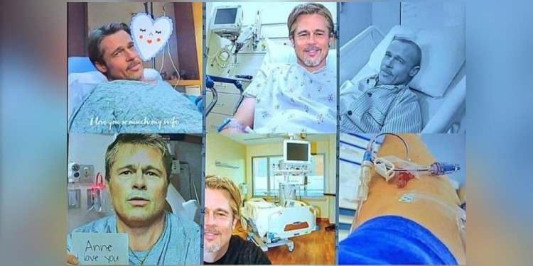 FALSO BRAD PITT. El estafador se hacía pasar por el actor y le enviaba fotos "personales" a la mujer, todas manipuladas con IA.