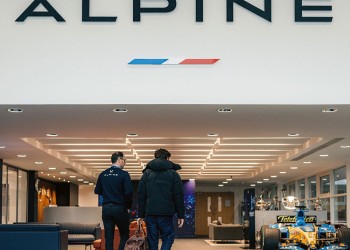 Colapinto tuvo su primer día como piloto de Alpine