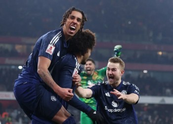 Con un jugador menos, Manchester United eliminó al Arsenal por penales de la FA Cup