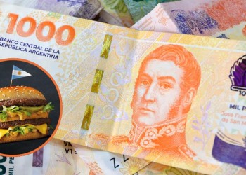 Según el índice “Big Mac” el peso argentino es la moneda más sobrevaluada de América Latina