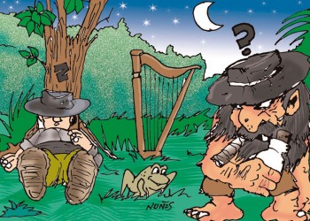 El pombero y el arpa