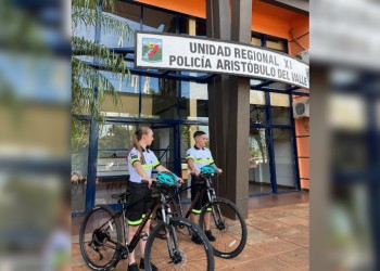 Aristóbulo del Valle: los bicipolicías patrullarán toda la ciudad para brindar mayor seguridad