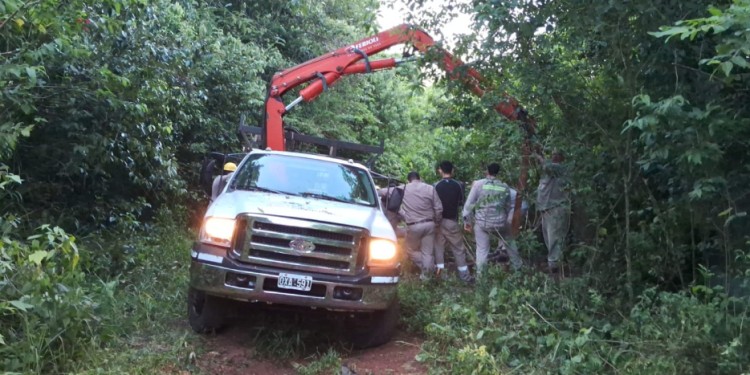 COMPLEJO. La búsqueda de la falla llevó varias horas en las 600 Hectáreas e incluso trabajaron equipos de operarios de Posadas para poder reparar los daños ocasionados en la línea de 33 kV.