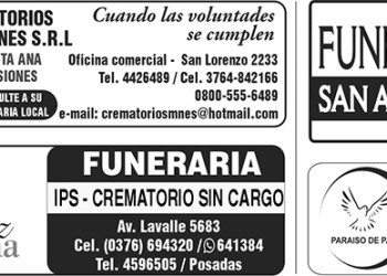 Fúnebres del martes 25 de febrero de 2025