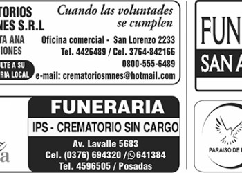 Fúnebres del miércoles 19 de febrero de 2025