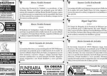 Fúnebres del Sábado 15 de Febrero de 2025