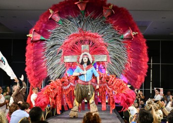 El “Gauchito Gil” fue elegido el mejor traje de los carnavales correntinos