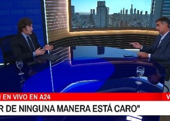 El presidente Milei denunció que sabotearon la entrevista que le dio al canal A24