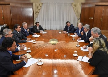 Adolfo Safrán se reunió con Francos y Caputo por obra pública