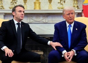 Emmanuel Macron corrigió a Donald Trump frente a periodistas en la Casa Blanca