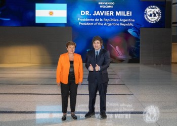 Milei se reunió con la titular del Fondo Monetario Internacional