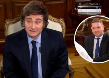 Se filtró un clip donde se ve cómo Caputo interrumpió la entrevista a Milei: “puede traer quilombo judicial”