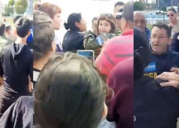 Vecinos de Bahía Blanca increparon a Bullrich y Petri