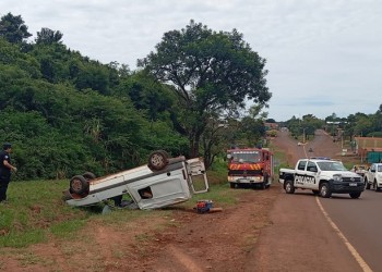 Despiste sobre la ruta 12 terminó con tres hombres lesionados
