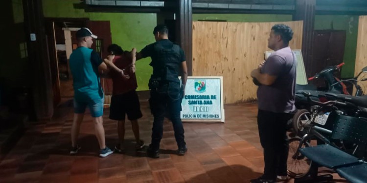 PRESO. “Piu”, fue identificado como el autor del robo dentro de la vivienda.