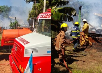 Incendio consumió una vivienda en Puerto Esperanza