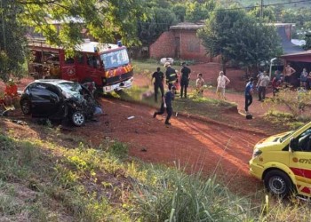 Choque y posterior despiste sobre ruta 12 deja cuatro muertos y una mujer herida en Garuhapé